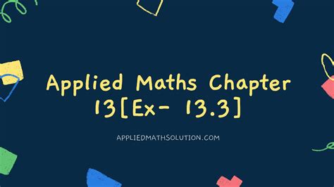 descriptive statistics class 11 applied maths ex 13.3