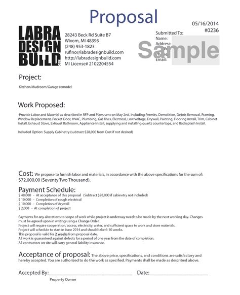 design-build proposal example