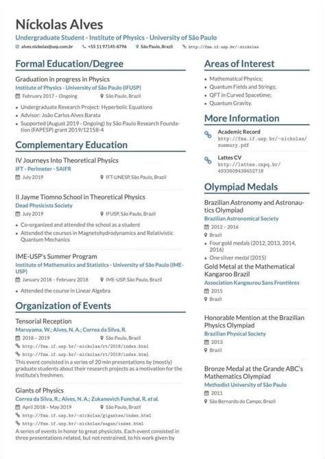 developer cv template overleaf