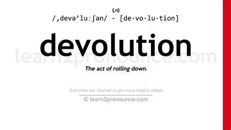 devolution definition simple terms
