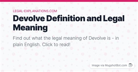 devolve meaning in english