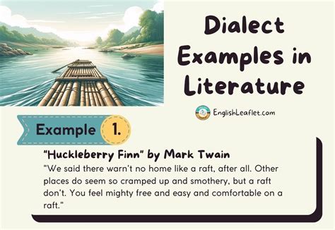dialect literary definition and examples