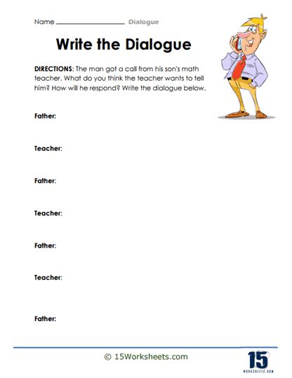 dialogue writing topics for grade 5
