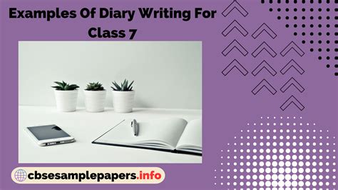 diary writing examples for class 7