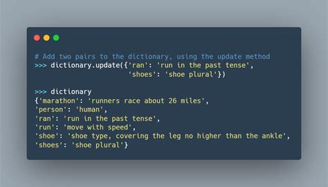 dictionary in python example program
