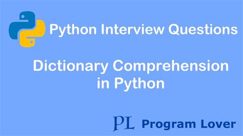 dictionary interview questions in python