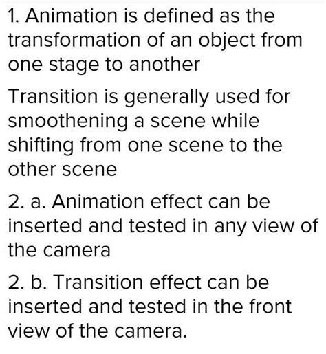 difference between animation and transition in powerpoint in tabular form