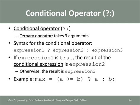 difference between conditional operator and conditional statement
