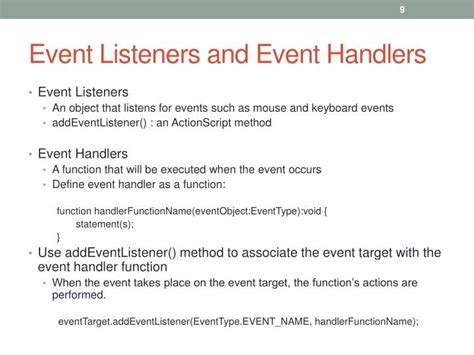 difference between event handler and event listener