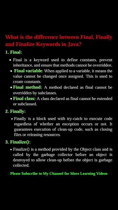 difference between final finally and finalize keyword in java