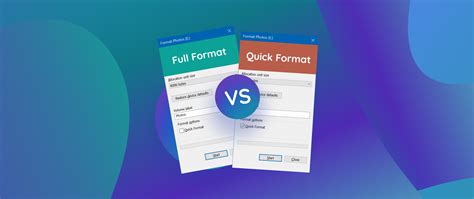 difference between format and quick format