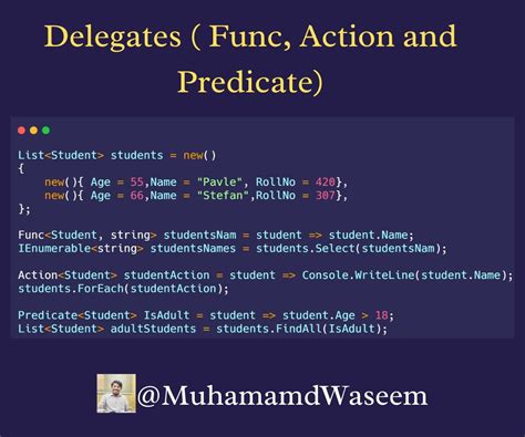 difference between func action and predicate in c#
