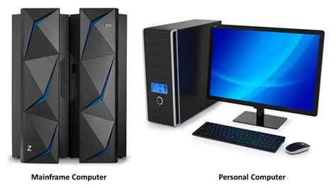 difference between mainframe and personal computer