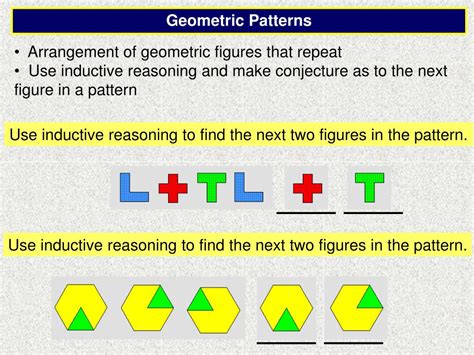 difference between numeric and geometric patterns
