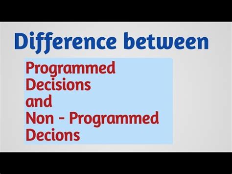 difference between programmed and non programmed