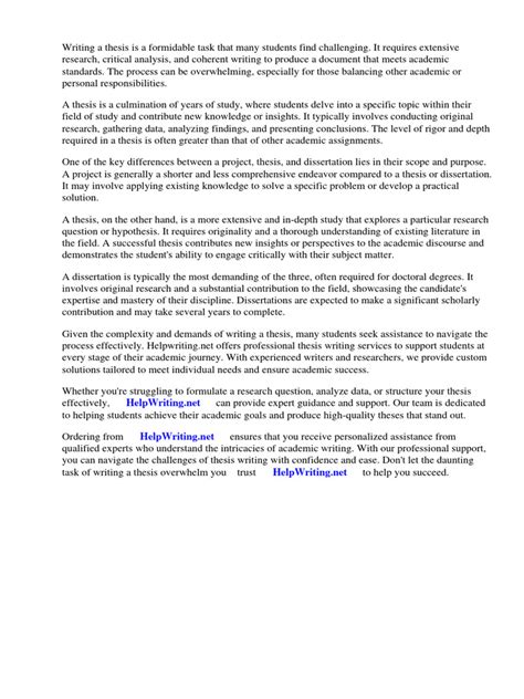 difference between project report and dissertation