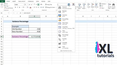 difference between two negative numbers in excel