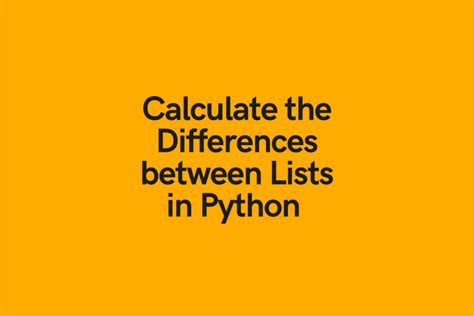 difference between two python lists
