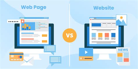 difference between website and webpage with example