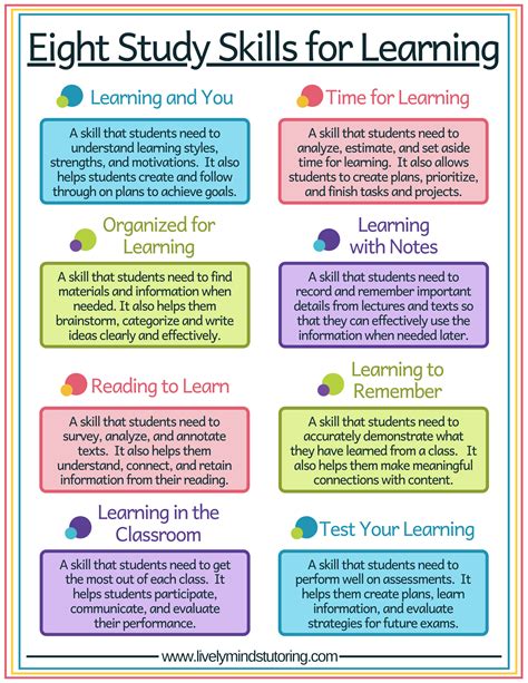 different study skills and techniques