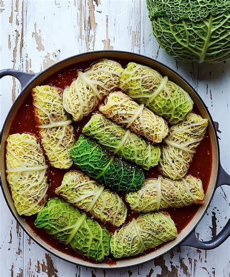 different types of cabbage rolls
