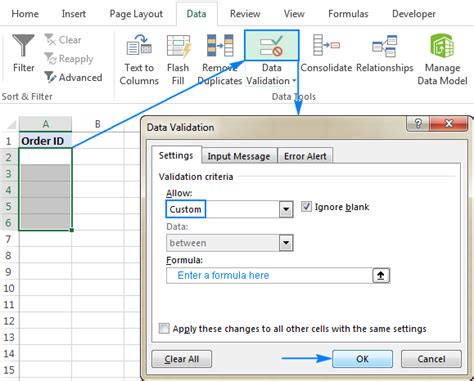 different types of data validation in excel