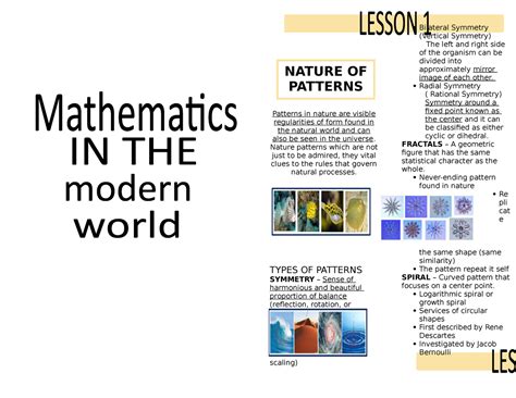 different types of patterns and regularities in nature