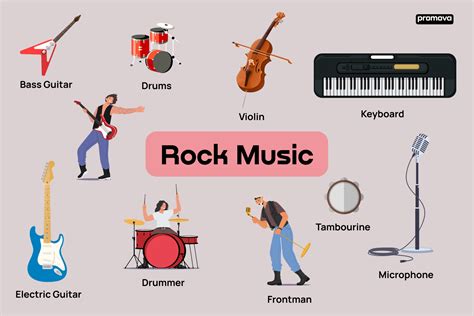 different types of rock music with examples