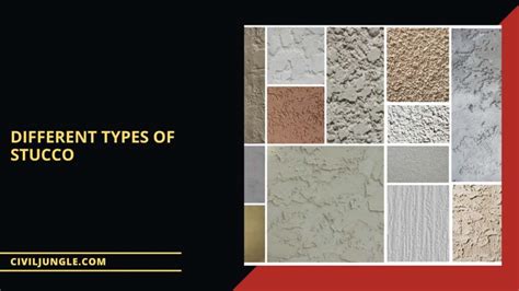 different types of stucco patterns