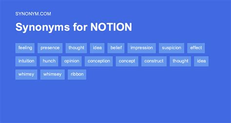 different word for notion