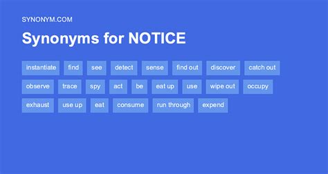 different words for notification