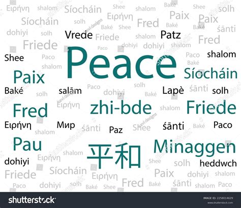 different words for peace