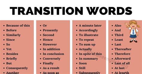 different words for transition