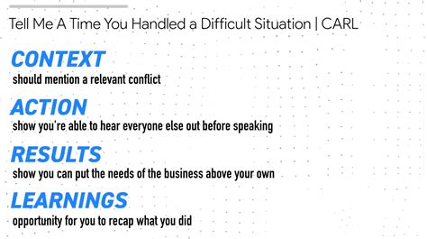 difficult situation examples interview