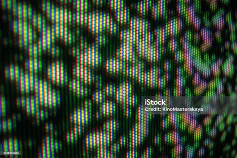 Digital pixels close up
