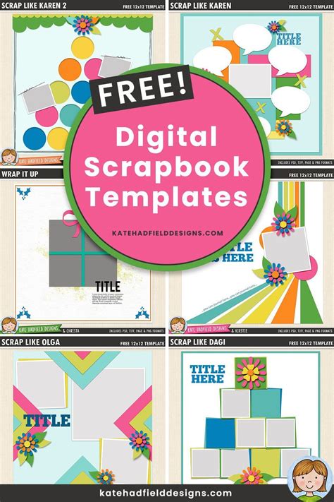 Digital Scrapbook Templates