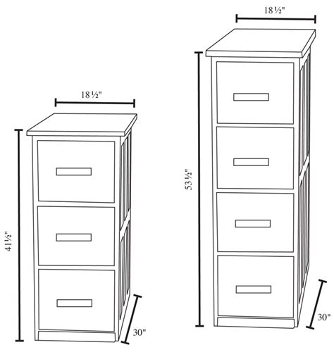 dimensions file cabinet