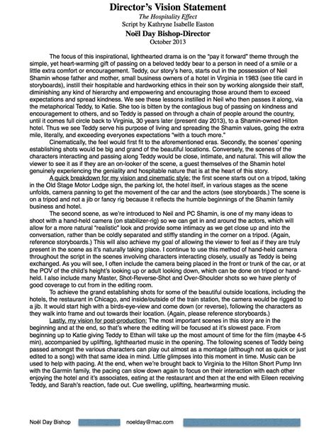 director statement example