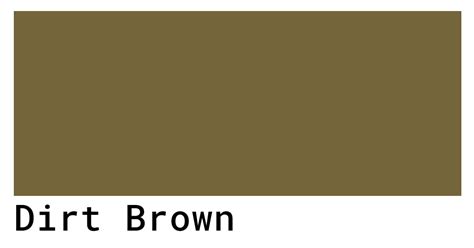 dirt brown color code