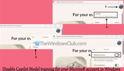 disable copilot model training privacy