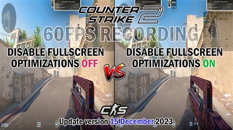 disable full screen optimization cs2 on or off