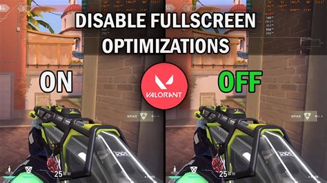 disable full screen optimization valorant