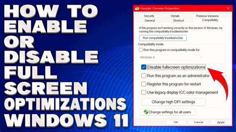 disable full screen optimization windows 11 valorant