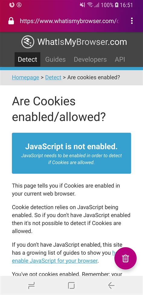 disable javascript tor browser android