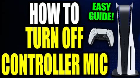 disable mic on ps5 controller