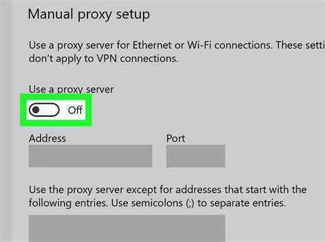 Disable VPN or Proxy Servers