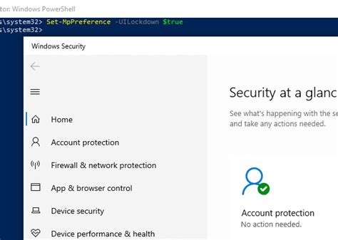 disable windows defender permanently powershell