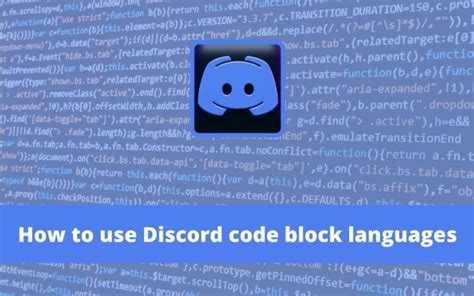 discord code formatting languages