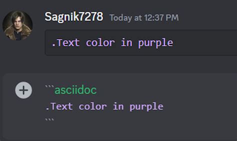discord color text in code block