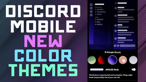 discord dark mode color code mobile